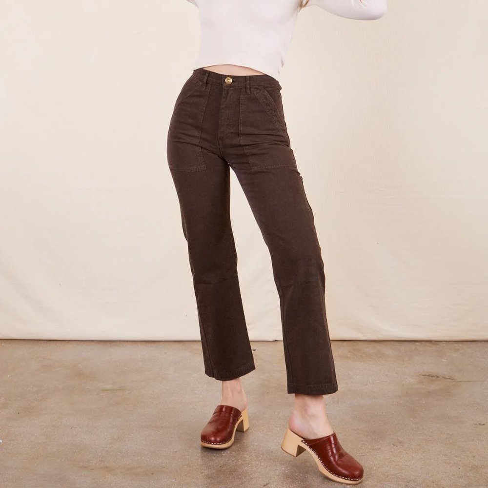 Big Bud Press Work Pants, Espresso Brown, Size Small